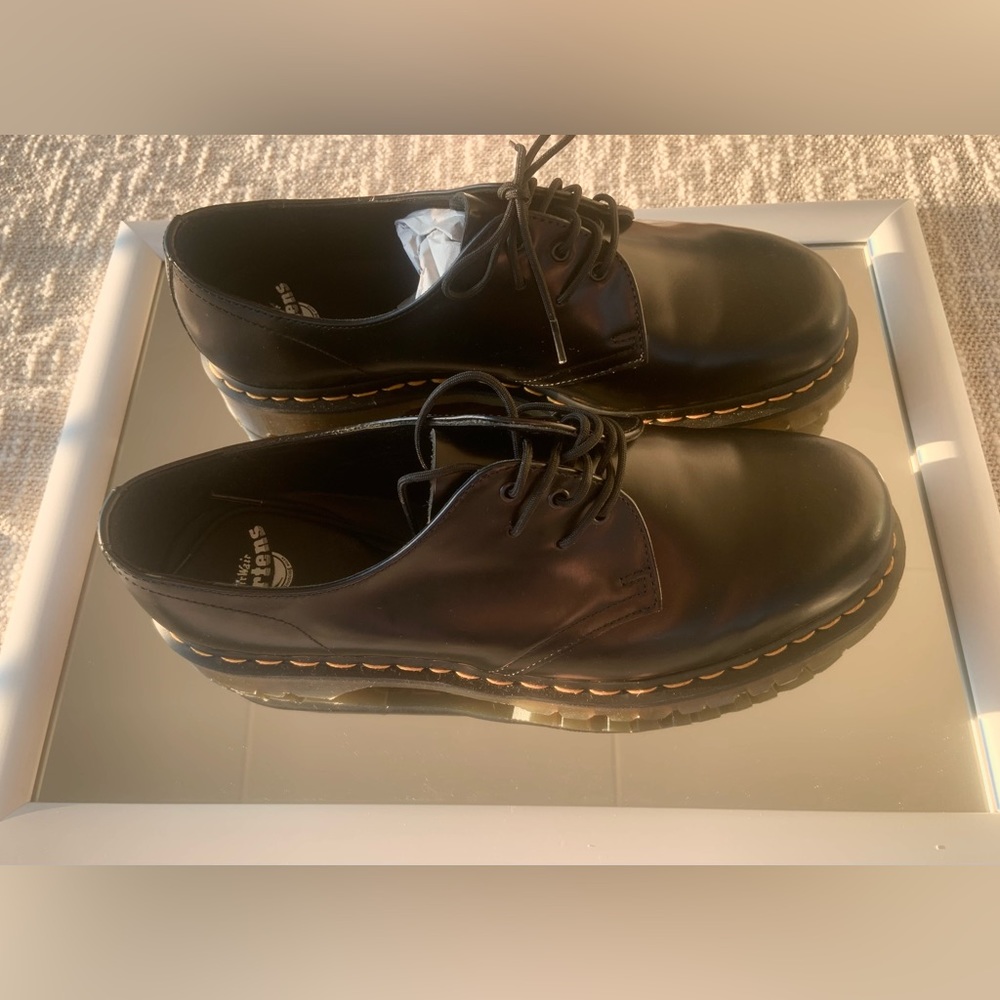 DR MARTENS 1461 Extreme Lace Polished Smooth Black - Picture 4 of 5